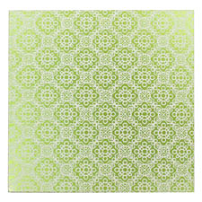 Lillypilly Lime Green Doily Anodized Aluminum Sheet 3"x3", 24 gauge