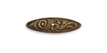 Vintaj Natural Brass Nouveau Swirls Toggle Bar 26x7mm