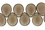 Czech Glass Black Diamond Teardrop 12x16mm