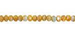 Czech Glass Sunset Beach Fire Polished Rondelle 4x5mm