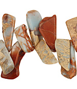 Impression Jasper Flat Freeform Drop 7-20x16-32mm