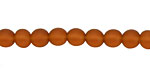 Brown Recycled Glass Round 6mm