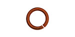 Antique Copper (plated) Etched Jump Ring 16mm