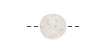 African Recycle Glass (clear) Irregular Round 13-14mm