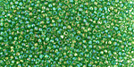 TOHO Transparent Rainbow Peridot Round 11/0 Seed Bead