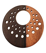 Wood Gypsy Hoop Pendant 48mm