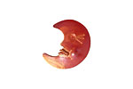 Patricia Healey Copper Crescent Moon Face 17x20mm