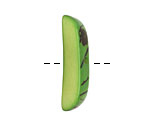 Tagua Nut Apple Splinter (center-drilled) 7-8x28-35mm