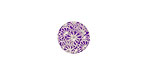 Lillypilly Purple Weathered Daisy Anodized Aluminum Disc 11mm, 24 gauge
