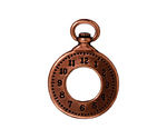 TierraCast Antique Copper (plated) Clock Pendant 20x29mm