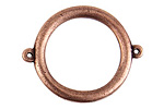 Nunn Design Antique Copper (plated) Grande Circle Connector 37x30mm
