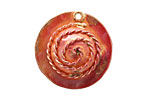 Patricia Healey Copper Spiral Ring Pendant 27mm