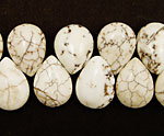 Magnesite Flat Drops 12x16mm
