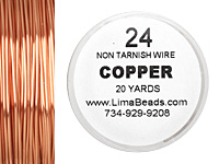Parawire Non-Tarnish Copper 24 gauge, 20 yards