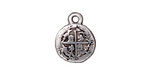 TierraCast Antique Silver (plated) Piece of 8 Charm 13x17mm