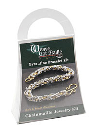 Weave Got Maille Gold/Bright Aluminum Byzantine Bracelet Kit