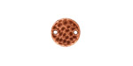 TierraCast Antique Copper (plated) Hammertone Round Link 11mm