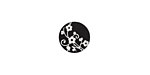 Lillypilly Black Floral Vine Anodized Aluminum Disc 11mm, 22 gauge