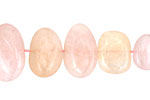 Kunzite Flat Polished Pebble Drop (side drilled) 11-12x14-22mm