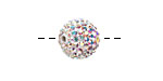 Crystal AB Pave (w/ Preciosa Crystals) Round 12mm
