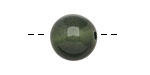 Tagua Nut Forest Green Round 16mm