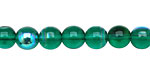 Czech Glass Emerald AB Round 8mm