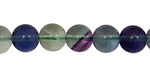 Blue Rainbow Fluorite (A) Round 10mm