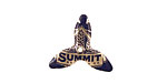 Trinket Foundry Navy & Gold (Summit) Small 3 Petal Bottle Cap Flower 19mm