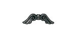 TierraCast Gunmetal Angel Wings 7x21mm