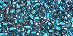TOHO Teal (with Silver Lining) Cube 3mm Seed Bead