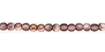 Czech Glass Matte Apollo Milky Pink Round 4mm