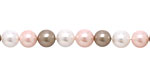 Fawn Shell Pearl Mix Round 6mm