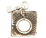 Earthenwood Studio Ceramic Square Home Toggle Clasp 27-28mm, 24mm bar