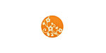 Lillypilly Orange Floral Vine Anodized Aluminum Disc 11mm, 24 gauge