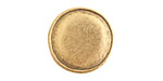 Nunn Design Antique Gold (plated) Crest Seal Tag 13mm