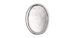 Nunn Design Antique Silver (plated) Large Oval Frame Button 16x20mm