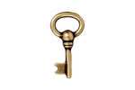 TierraCast Antique Brass (plated) Oval Key Charm 12x23mm