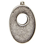 Nunn Design Antique Silver (plated) Grande Oval Bezel Toggle 43x28mm