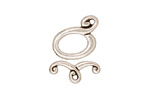 TierraCast Antique Silver (plated) Melody Toggle Clasp 12mm, 16mm bar
