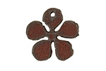 The Lipstick Ranch Rusted Iron Small Daisy Pendant 25mm