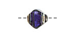 Grace Lampwork Indigo Jewel Ridge Diamond 12-13mm