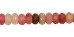 Rainbow Soocho Jade Faceted Rondelle 8mm