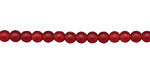 Czech Glass Matte Garnet Round 4mm