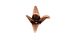 Ezel Findings Antique Copper Crane 17x22mm