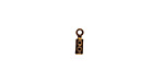 Antique Brass (plated) Foldover Crimp End 8x2.5mm