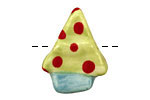 Jangles Ceramic Red Dot Small Tree 22x28mm