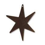 Vintaj Natural Brass Large North Star Altered Blank 37x47mm