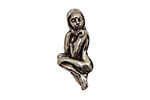 Green Girl Pewter Naked Lady 30x14mm