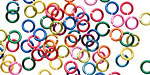 Rainbow Mix Enameled Copper Round Jump Ring 4.5mm, 20 gauge