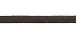 Black Deerskin Leather Lace 3/16"